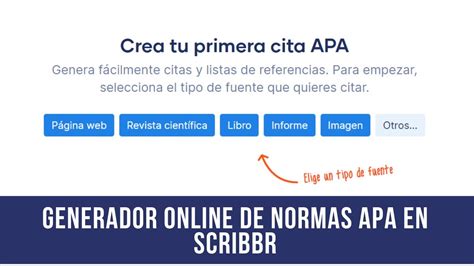 apa online|Formato APA con el Generador APA de Scribbr